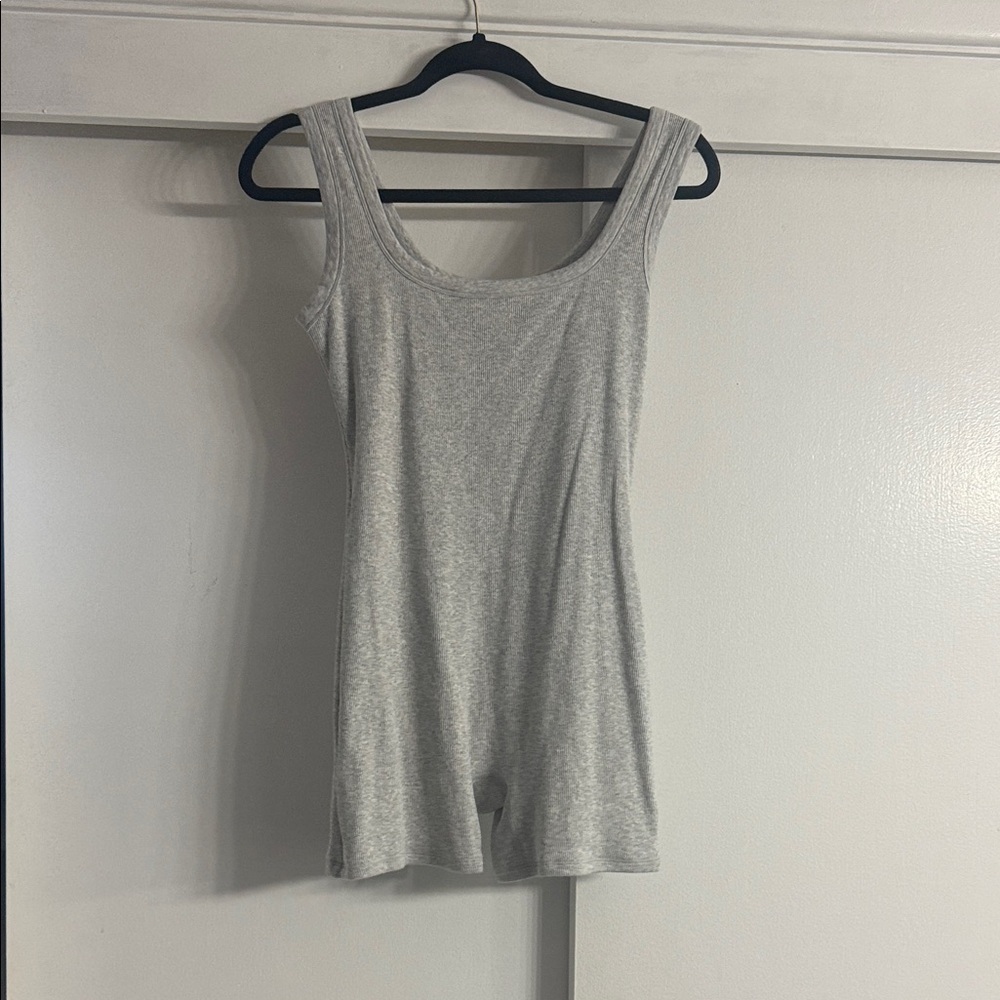 SKIMS Light Gray Sleeveless Bodysuit